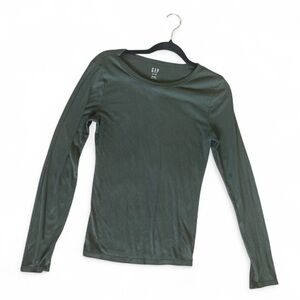 LAST CHANCE GAP Dark Green Ribbed Shirt